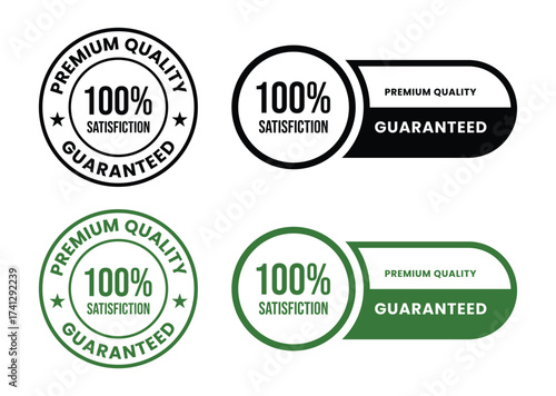100 percent premium quality satisfaction guaranteed. 100 percent premium quality satisfaction guaranteed icon, logo, label, seal, tag, sign, seal, symbol, badge, stamp, sticker