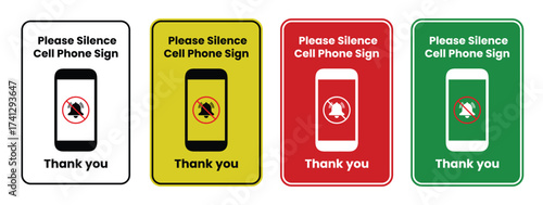 Phone off icon. Off Sound on phone. Silent mode on the smartphone. Forbidden use cellphone, sound. Volume off on mobile. Sign off phone. Vector warning icons