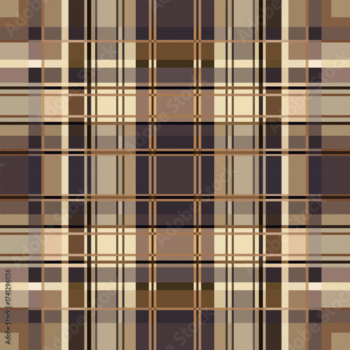 Wallpaper Mural Intricate geometric grid of intersecting brown stripes Torontodigital.ca