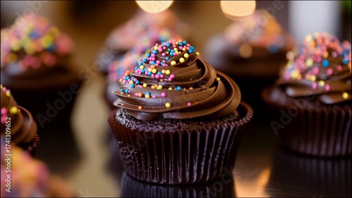 cupcakes with chocolate