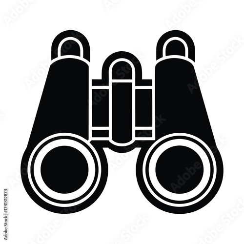 Abstract Barber Chair Vector Glyph Reclining Seat Design