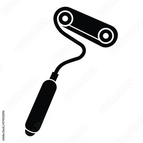 Simple Black Binoculars Vector Icon with Clean Outline