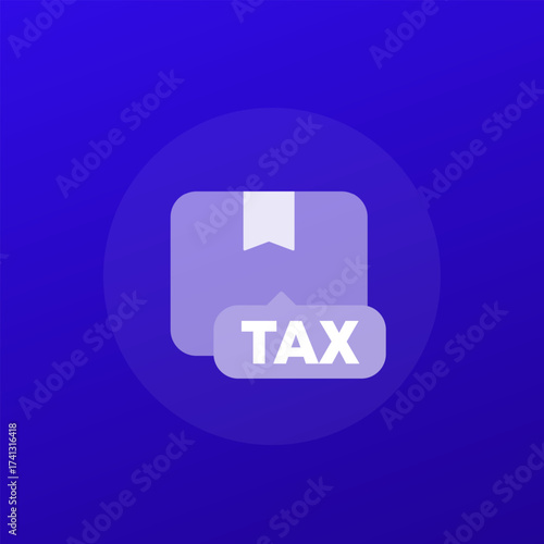 export tax icon, transparent design