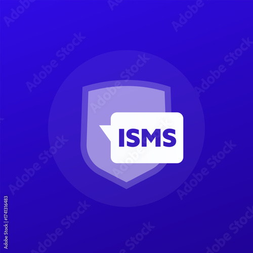 ISMS icon, Information security management system, transparent design