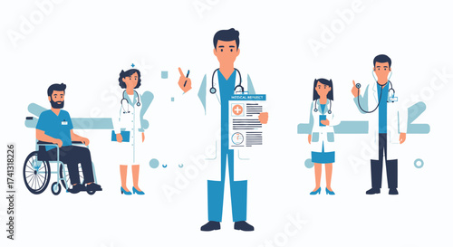 Diverse Medical Team Providing Healthcare Services to Patients.