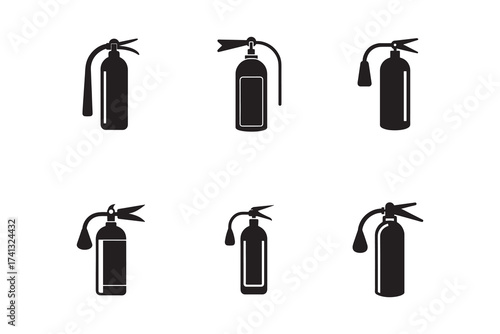 Fire safety equipment fire extinguisher icons providing vital protection in homes and workplaces essential emergency preparedness and responsive measures