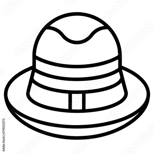 vector illustration of a hat