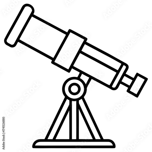telescope icon vector illustration