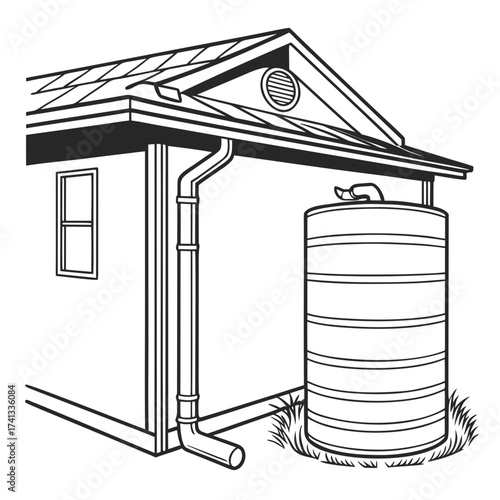 Rainwater harvesting system on