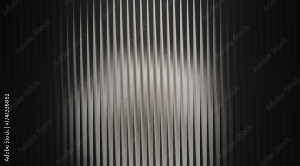 Obraz premium Abstract background with vertical wavy lines in shades of gray