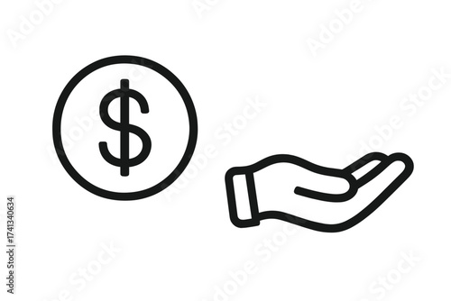 Rocket icon startup symbol, line style vector illustration, cartoon rocket silhouette with transparent background, business growth, innovation, technology launch concept, space travel, progress symbol