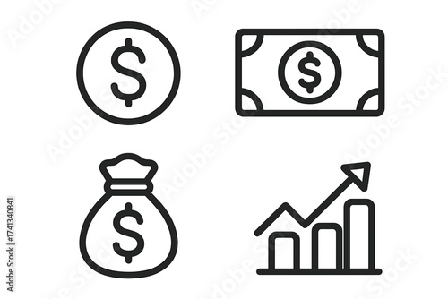 Puzzle icon and exercise vector set in linear style with transparent background, ordered collection of cartoon illustrations, fitness and brain teaser concept