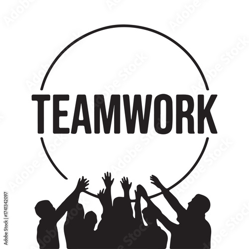 Team Works vector icon design
