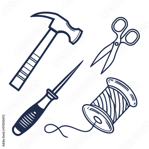 Crafting tools for diy and repair projects
