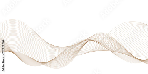 Abstract wave line business background. Thin line wavy abstract vector background. Curve wave seamless pattern. Wavy sound and curve line background.