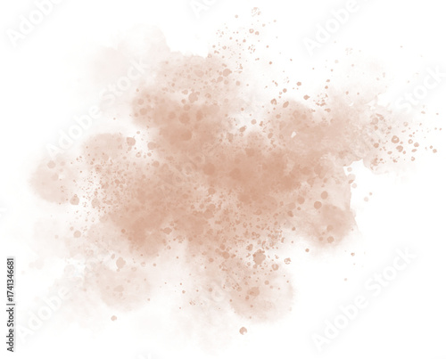 Watercolor stain decoration