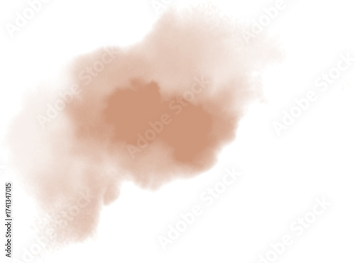 Watercolor stain decoration