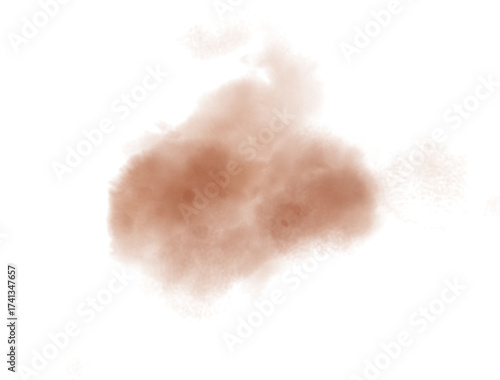 Watercolor stain decoration