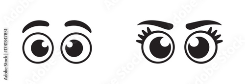 Eye icon set, eyesight symbol, simple eyes collection, visible icon symbol collection, eyes related line icons, vector illustration  EPS 10.