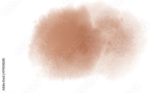 Watercolor stain decoration