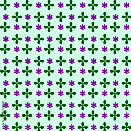 Floral Seamless Pattern, Geometric Abstract Pattern