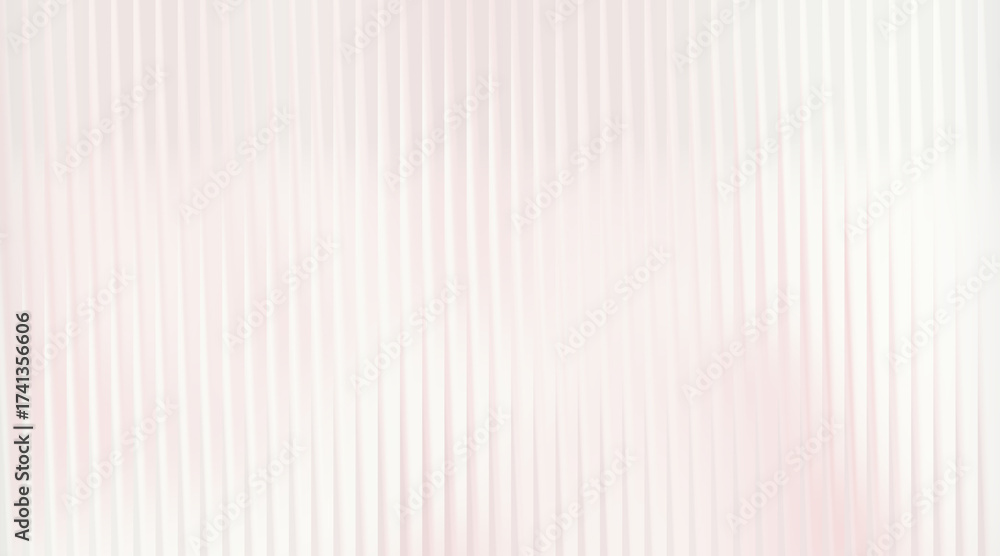 Fototapeta premium Abstract background with vertical wavy lines and soft pink light