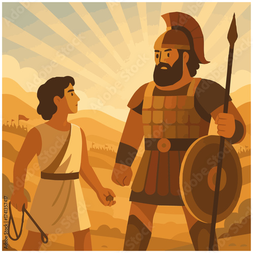  David and Goliath (1 Samuel 17)2, bible story