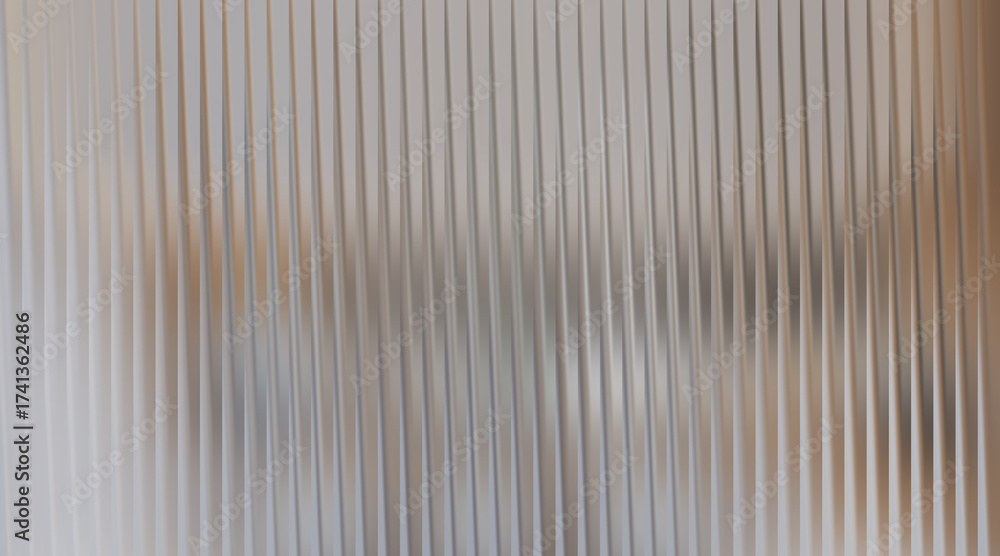 Fototapeta premium Textured abstract background with vertical ribbed pattern and warm lighting