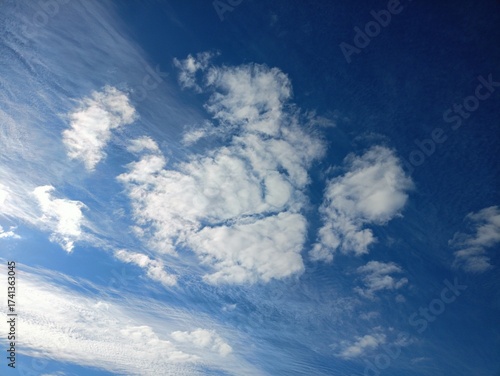 blue sky with clouds