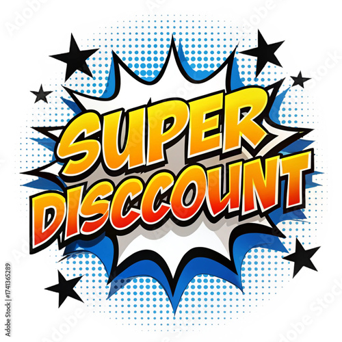 Comic-style explosion with 