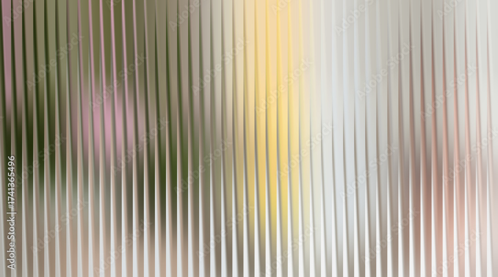 Fototapeta premium Blurred colorful background with vertical ribbed texture