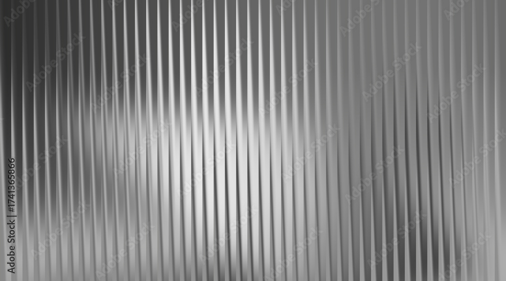 Fototapeta premium Monochrome abstract background with vertical ribbed texture