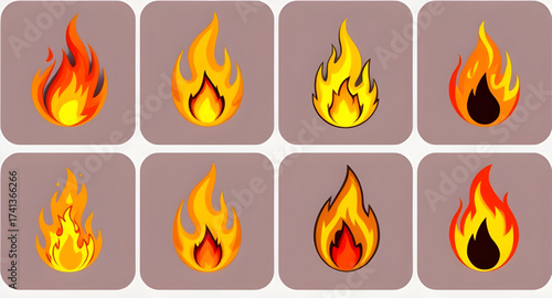 3d fire icon, realistic 3d flame, depth fire symbol, volumetric flames, glossy fire icon, soft shadow flame, toy style fire 3d, game asset fire icon, UI 3d flame, plastic fire symbol, premium 3d flame
