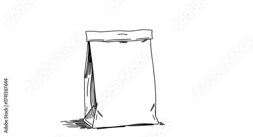 paper tote bag vector, shopping tote vector, carry bag vector, handle bag vector, packaging with handles, retail handle bag, grocery handle bag, takeaway handle bag, food carry bag, restaurant handle 