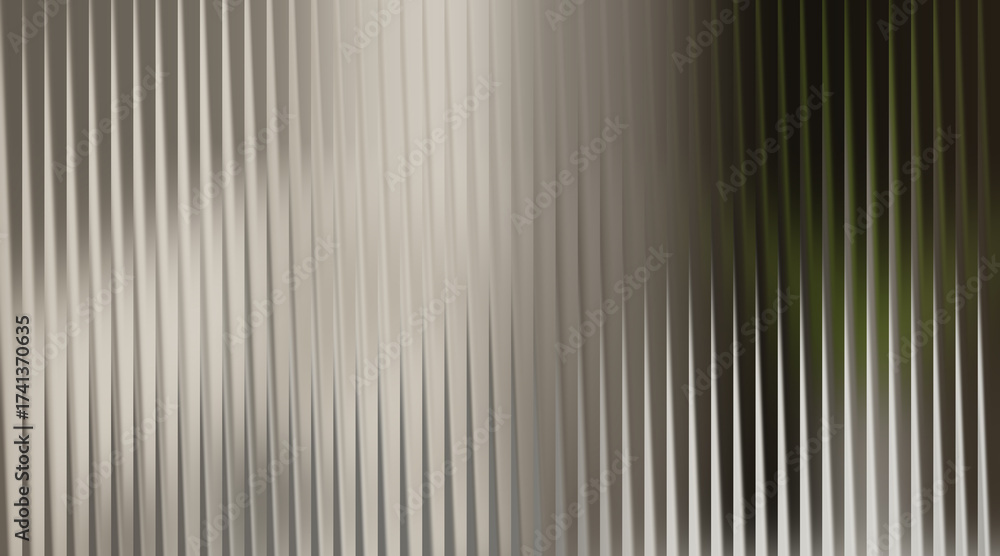 Fototapeta premium Metallic textured background with vertical ridges and soft light