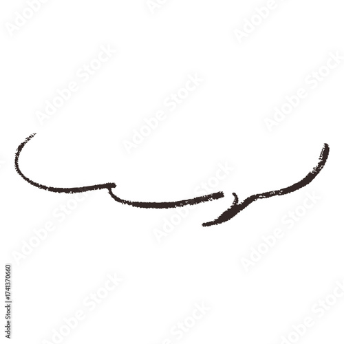 チョークで書いた落書き風の吹き出し３