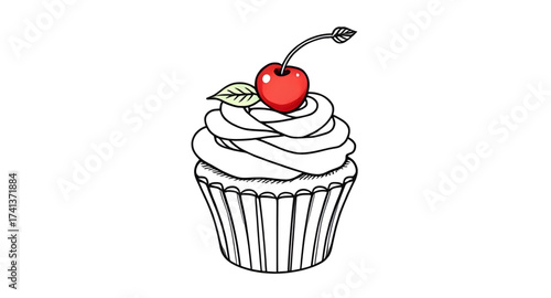 Cupcake logo, Cupcake contour, Pastry icon, Cake shop logo, Bakery design, Cupcake print, Cupcake isolated, Cupcake black shape, Cupcake food art, Muffin vector icon, Cupcake bakery emblem, Cupcake de