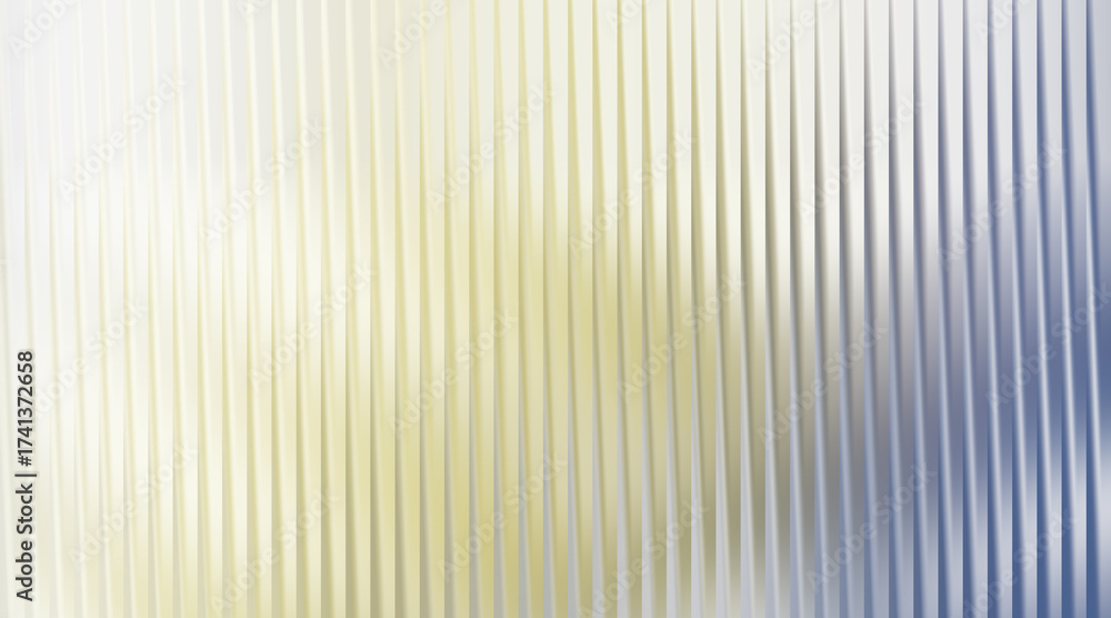 Fototapeta premium Abstract wavy vertical lines with yellow and blue gradient