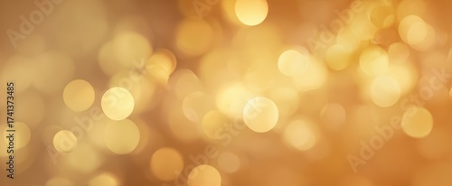 Wallpaper Mural The golden bokeh background with warm glowing lights and soft festive blur Torontodigital.ca