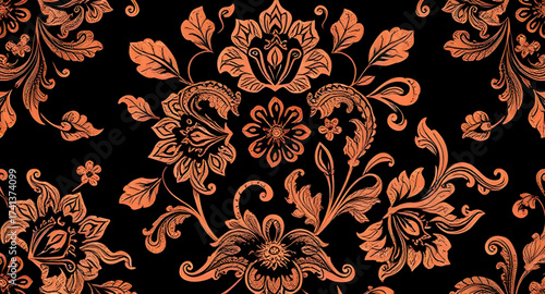 bronze textile print, decorative fabric background, bronze ornamental pattern, shiny bronze cloth, bronze upholstery texture, metallic damask pattern, bronze satin fabric, bronze silk textile, elegant