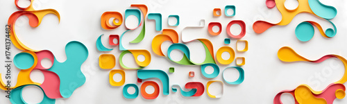 wide panoramic banner with ...