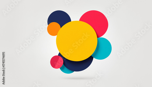 abstract colorful circles b...