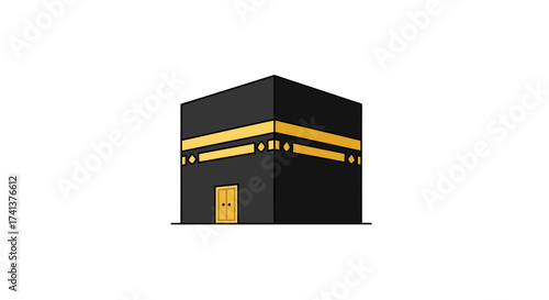 The Kaaba: A Sacred Islamic Structure in Mecca.