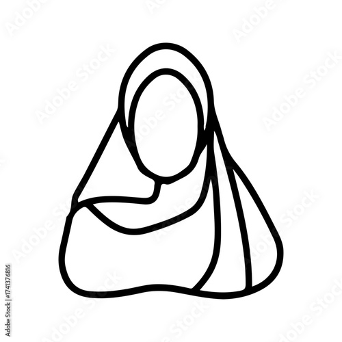 Muslim People. for mobile concept and web design on white background