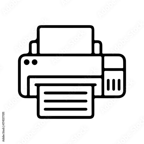 Printer icon. sign for mobile concept and web design. vector illustration