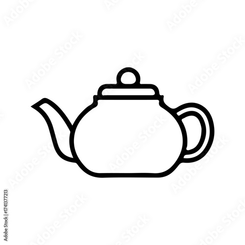 teapot icon. vector Simple design. vector illustration