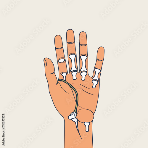 World Arthritis Day Vector Illustration Featuring Flat Minimalist Design, Joint Health, Pain Indicators, Awareness Ribbon, Exercise and Elderly Support, Perfect for Awareness Campaigns