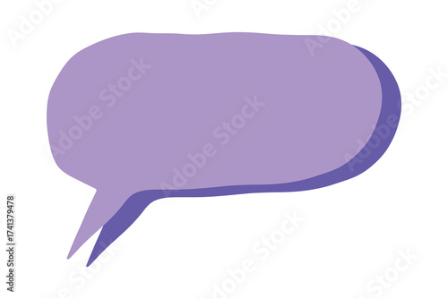 Hand drawn speech bubble Blank empty message box Textbox frame for banners, price tags, stickers, design