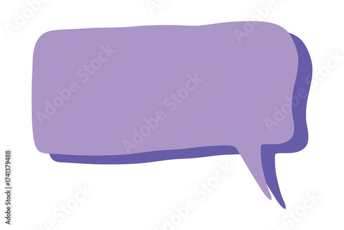Hand drawn speech bubble Blank empty message box Textbox frame for banners, price tags, stickers, design