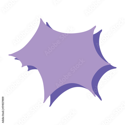 Hand drawn speech bubble Blank empty message box Textbox frame for banners, price tags, stickers, design